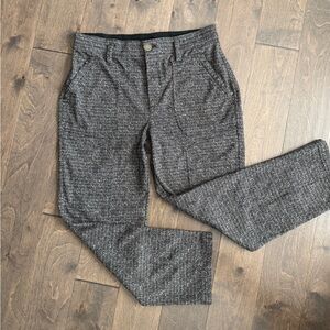 Democracy AB Solution Women's Skyrise Patched Herringbone Ankle Pants Size 12